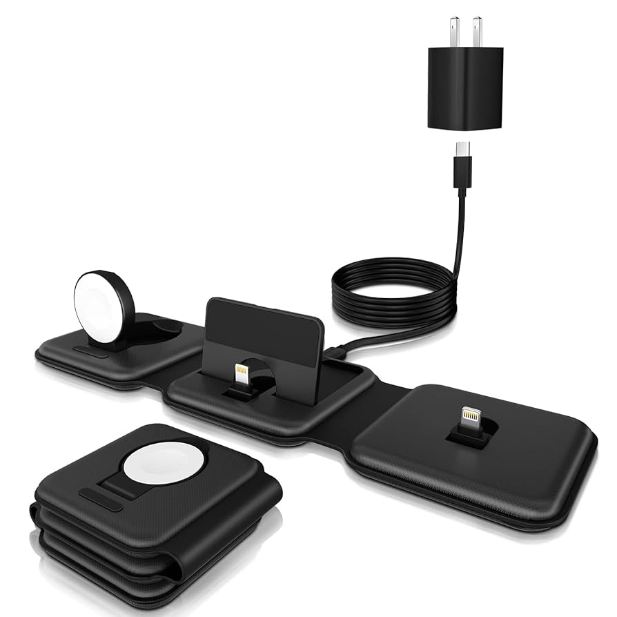 Amazon.co.jp: 【3段階に折り畳み充電器】Barggn 3in1 充電器